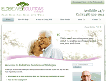 Tablet Screenshot of eldercaresolutionsofmi.org